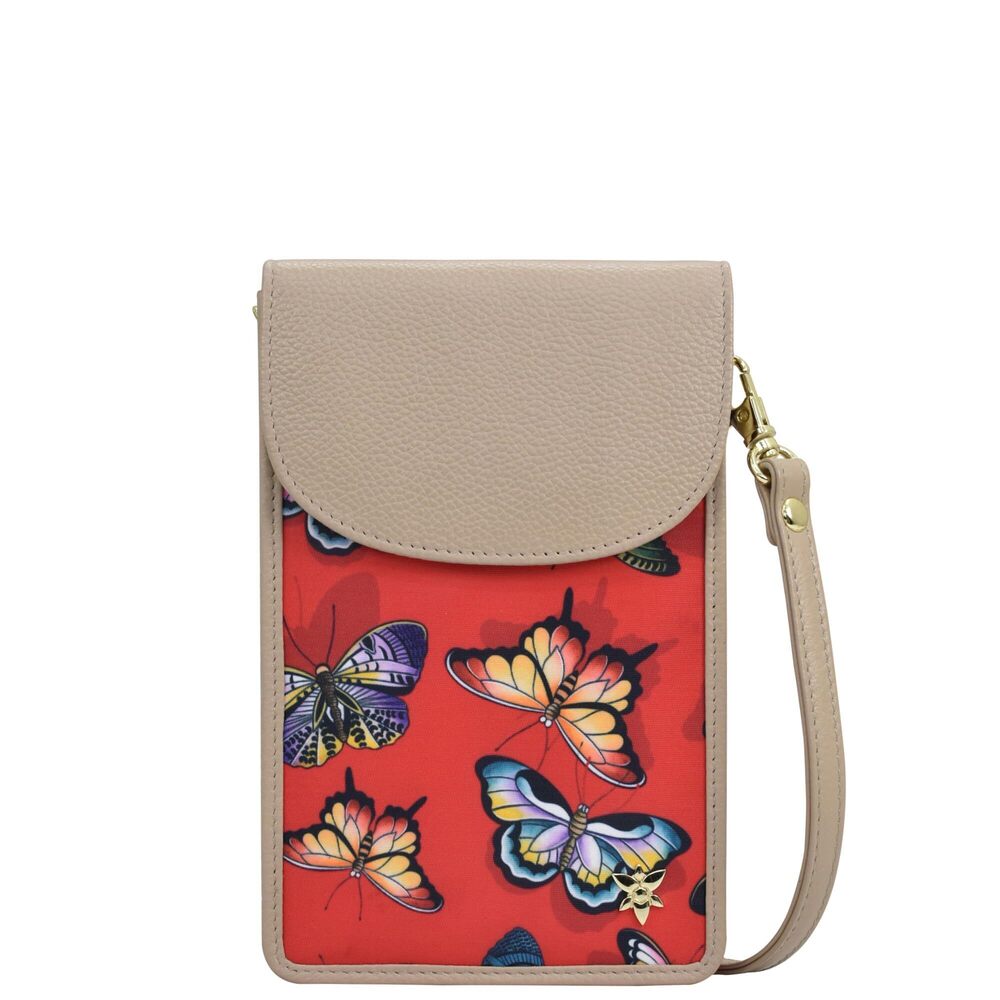 7341 Cell Phone Crossbody RFID Blocking Wallet-Wanderlust Collection-Nylon